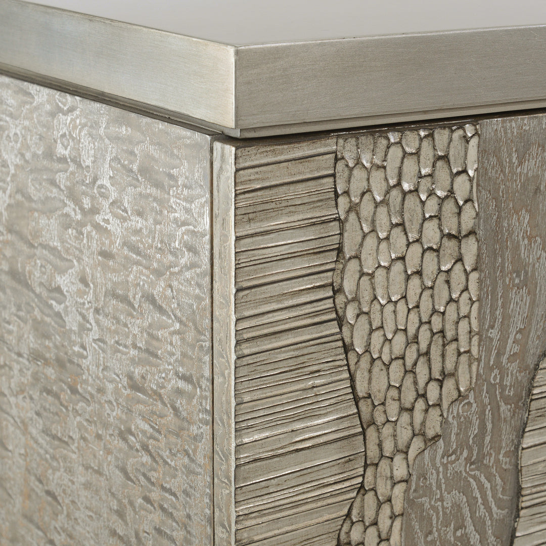 River's Edge Silver Credenza
