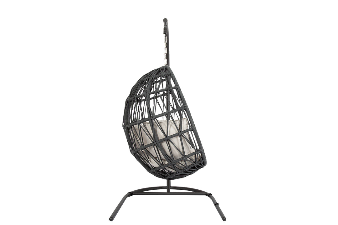 American Home Furniture | Sunset West - Milano Hanging Chair in Echo Ash w/ Self Welt