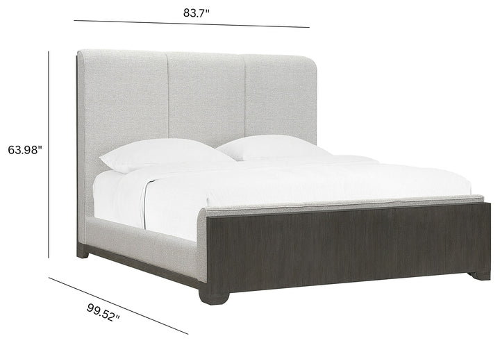 Anderson Park Moose Trail And Frontier Brown California King Upholstered Bed - P402-BR-K5