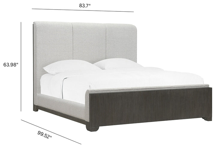 Anderson Park Moose Trail And Frontier Brown Upholstered Bed