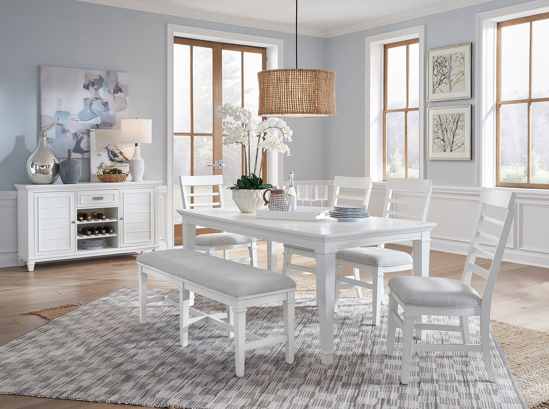 Charleston White Dove White Server - D5611-15WH