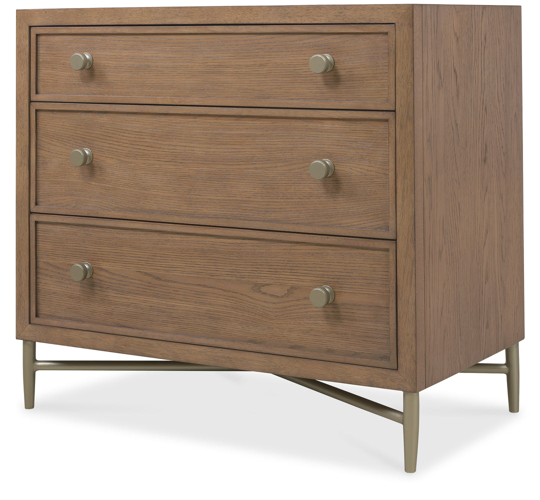 American Home Furniture | Hooker Furniture - Sonnet Three-Drawer Nightstand