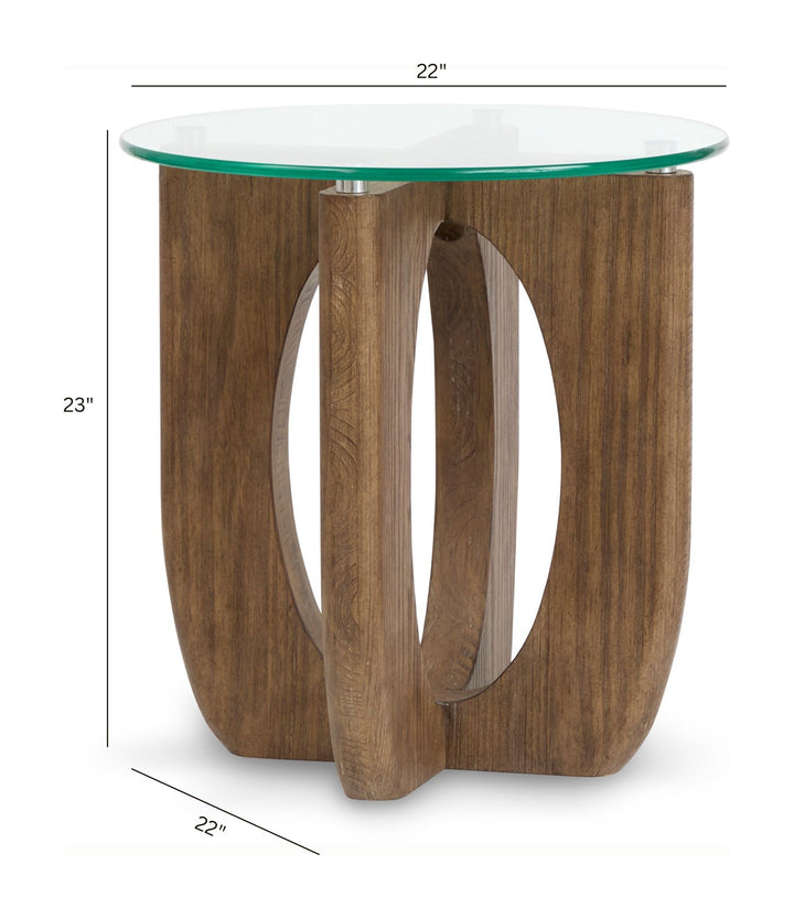 Lainey Almond Round End Table - T5951-05