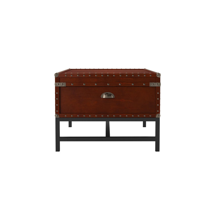 Voyager Storage Cocktail Table - Espresso - AmericanHomeFurniture