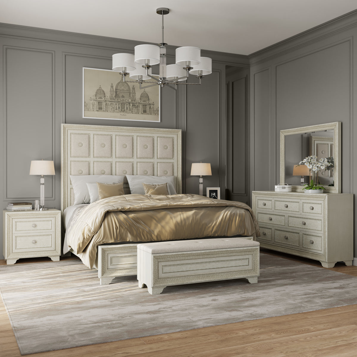 Camila Creamy White 2 Drawer Nightstand - P269140S
