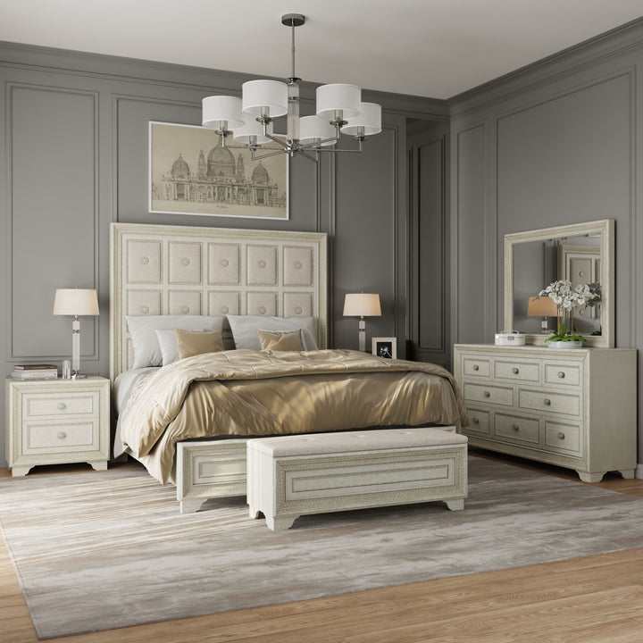 Camila Creamy White 2 Drawer Nightstand - P269140S