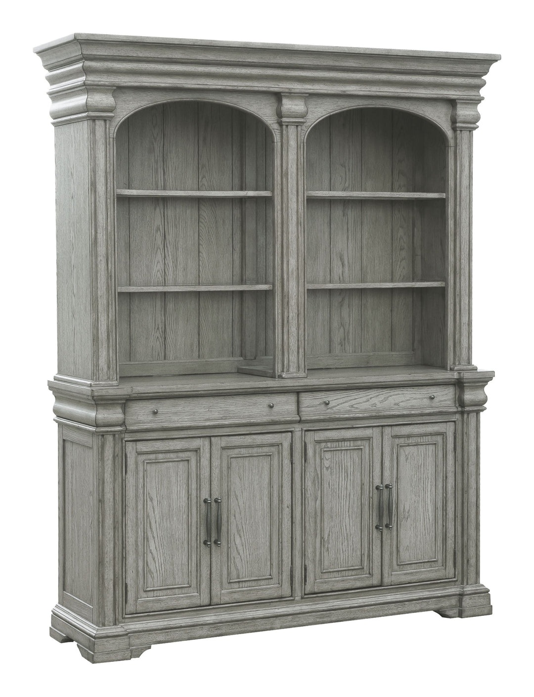 Madison Ridge Bluff Grey Server With Hutch - P091-DR-K5