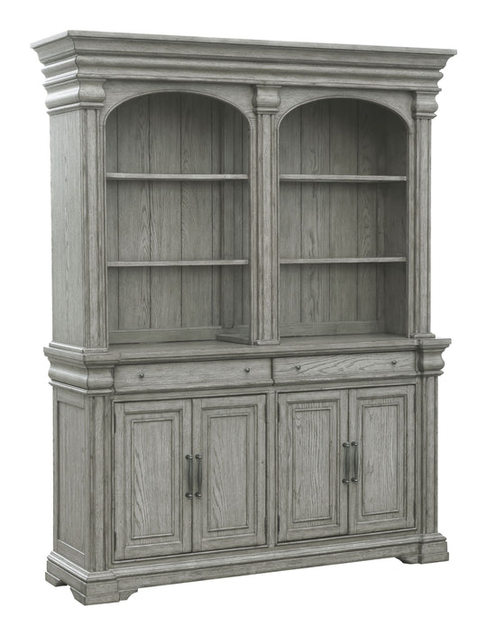 Madison Ridge Bluff Grey Server With Hutch - P091-DR-K5