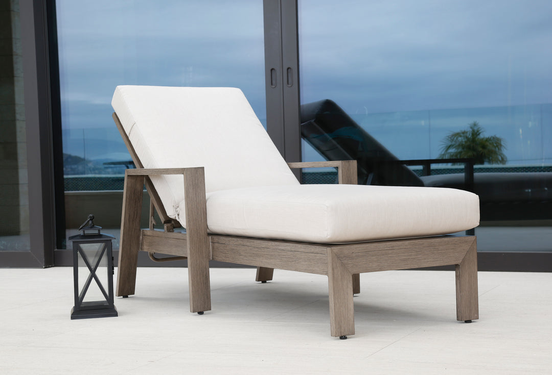 American Home Furniture | Sunset West - Laguna Chaise Lounge in Canvas Flax, No Welt