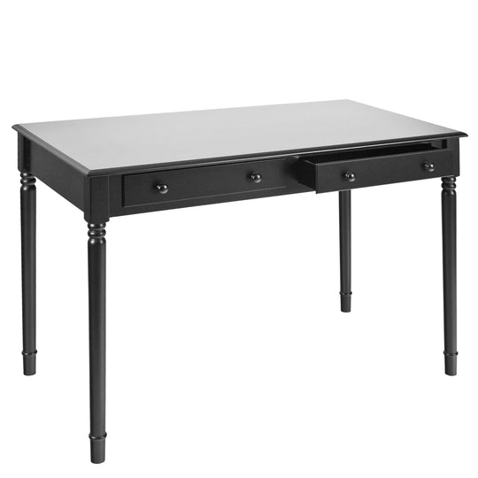 SEI Furniture Writing 2-Drawer Desk – Satin Black DESKS