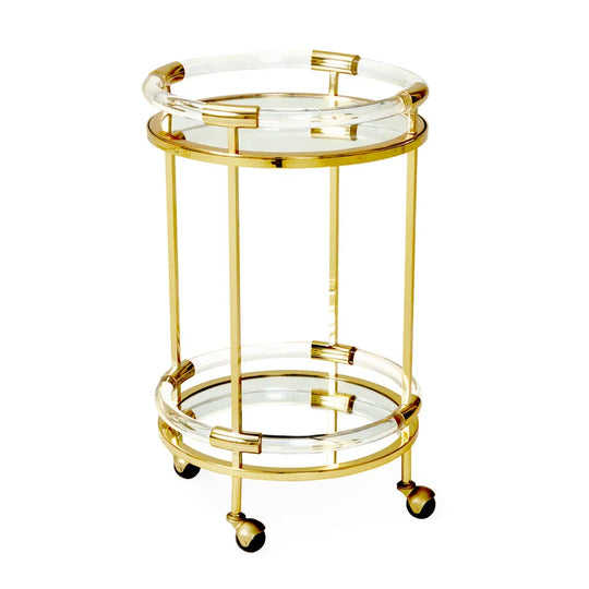 Jonathan Adler Jacques Round Bar Cart BAR + BAR CARTS
