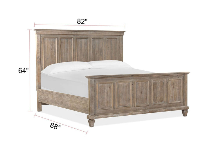 Lancaster Dovetail Grey Panel Bed