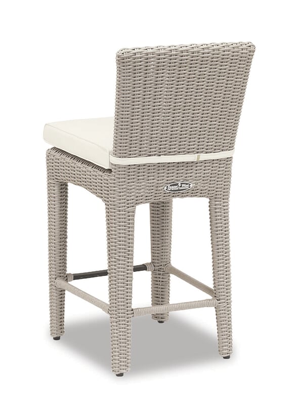 American Home Furniture | Sunset West - Manhattan Counter Stool in Linen Canvas w/ Self Welt