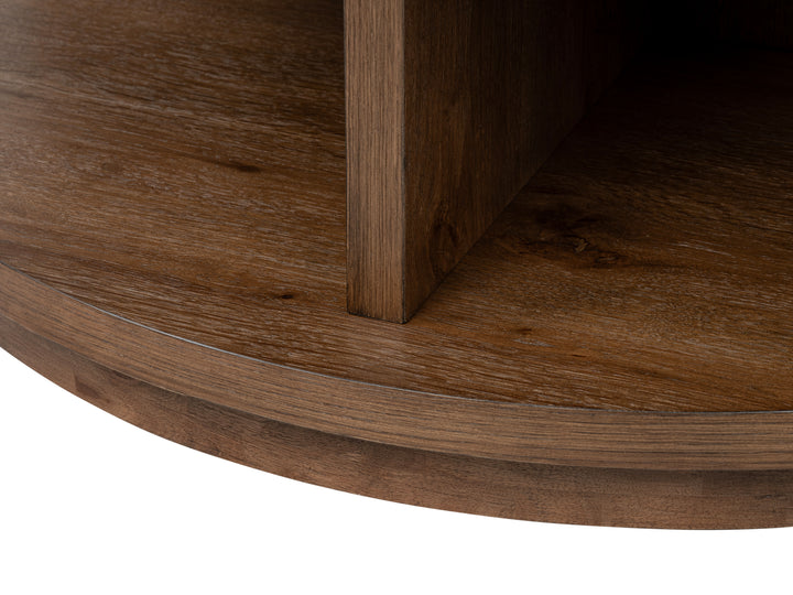 Oswald Brown Round Cocktail Table - T6576-45