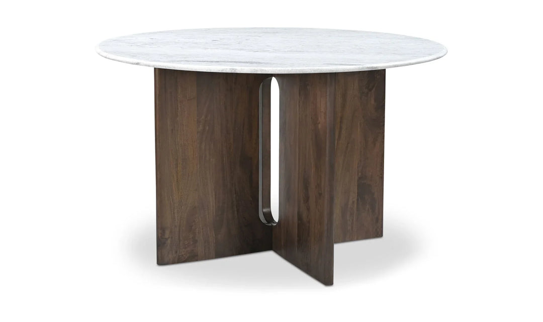 Stanley Dining Table White Marble - AmericanHomeFurniture