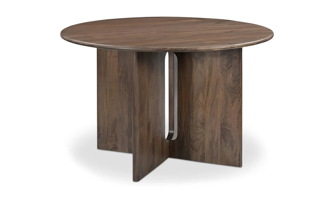 Stanley Dining Table Dark Brown - AmericanHomeFurniture