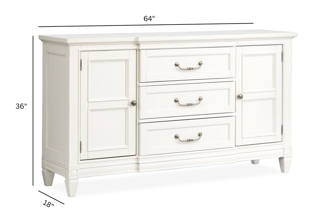 Willowbrook Egg Shell White Buffet - D5324-14