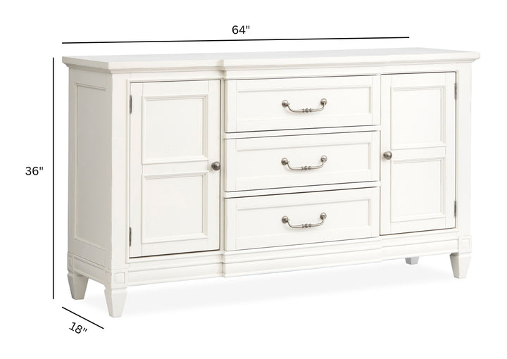 Willowbrook Egg Shell White Buffet - D5324-14