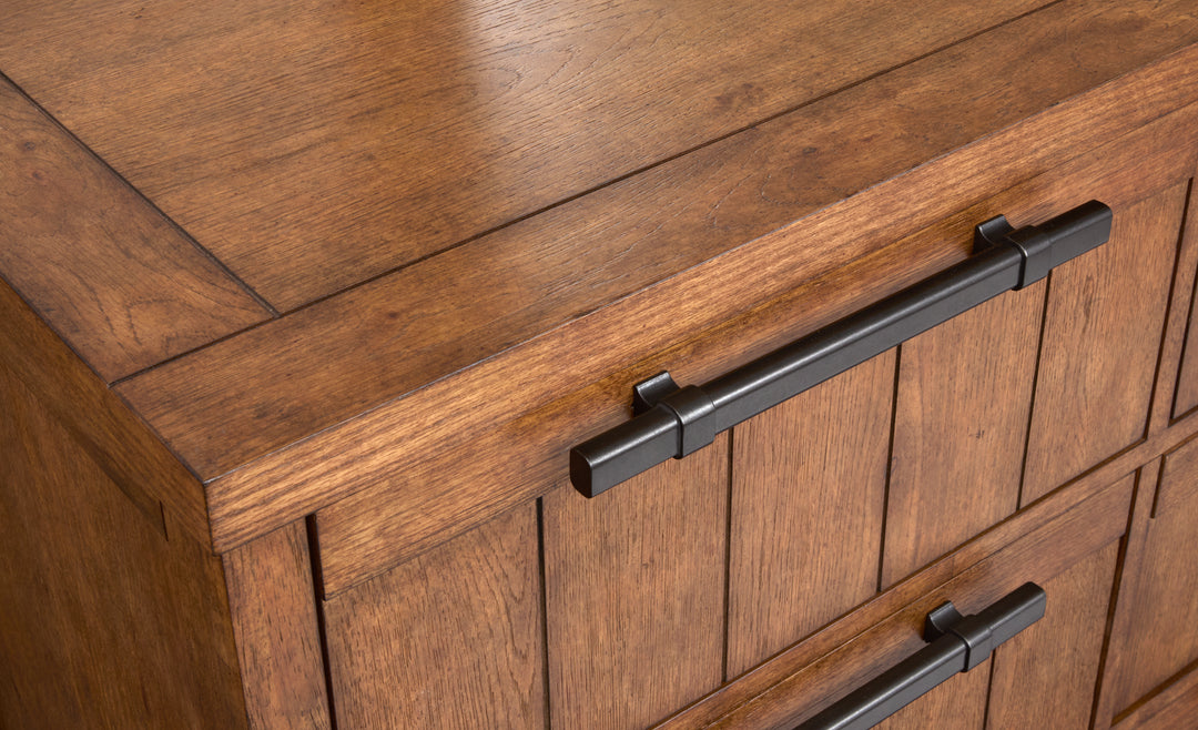 Conway Honey Wheat Drawer Dresser With Portrait Mirror - B6422-2042