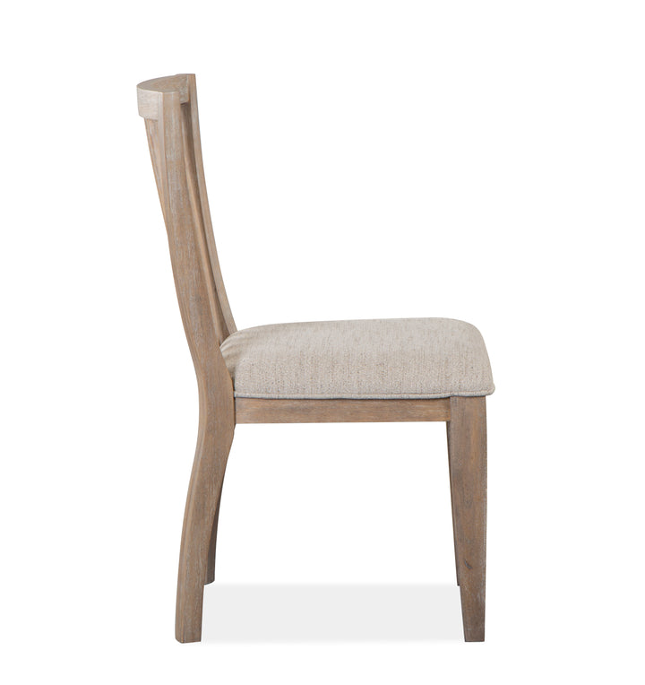 Ainsley Cerused Khaki Upholstered Side Chair - Set of 2 - D5333-62