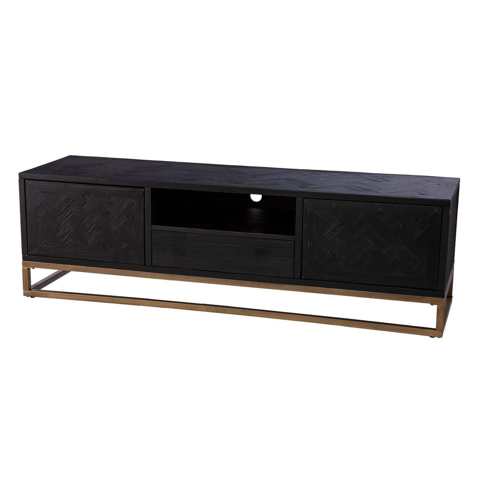 SEI Furniture Dessingham Reclaimed Wood TV/Media Stand MEDIA + TV STANDS