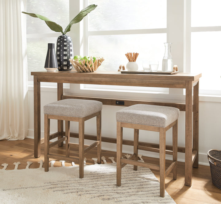 Lindon Belgian Wheat White Upholstered Stool - T5570-38W