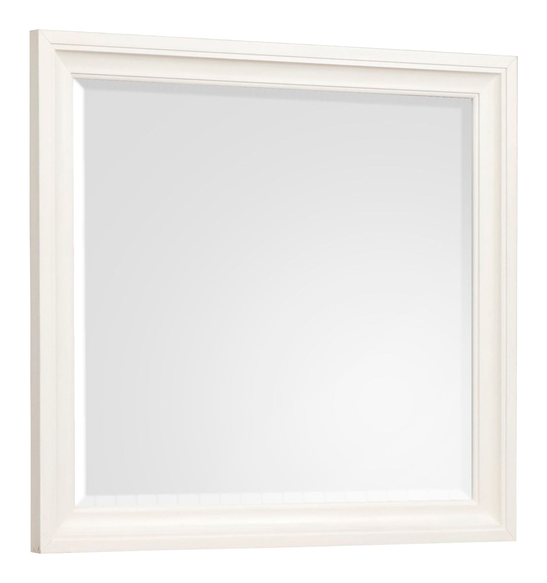 Kingston Whisper White And Cerused Nutmeg Drawer Dresser With Landscape Mirror - B6407-2040