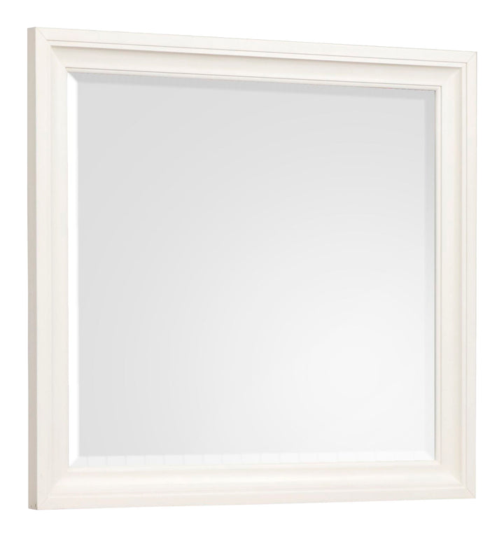 Kingston Whisper White And Cerused Nutmeg Drawer Dresser With Landscape Mirror - B6407-2040