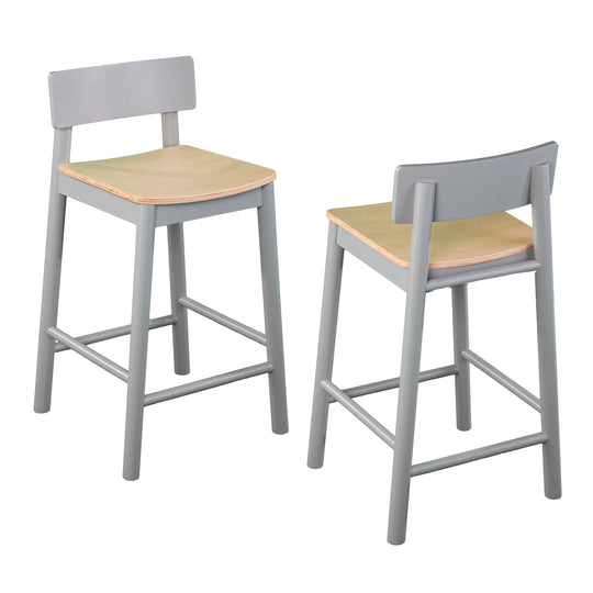 SEI Furniture Claxby Two-Tone Counter Stools – 2pc Set BAR STOOLS + COUNTER STOOLS