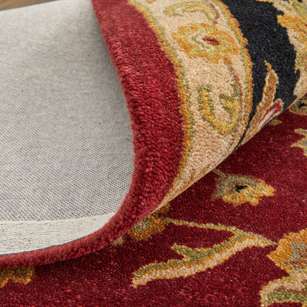 Rectangle/5' x 8'/Red/Black