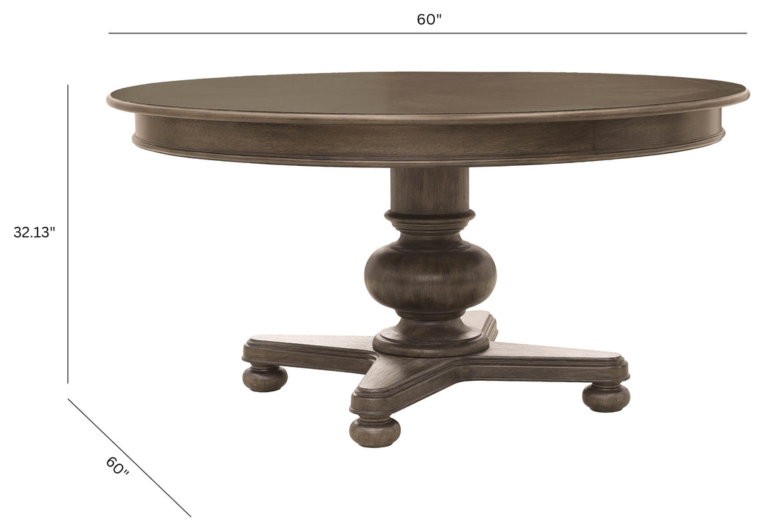 Saddle Creek Timber Brown Round Dining Table - P412-DR-K1