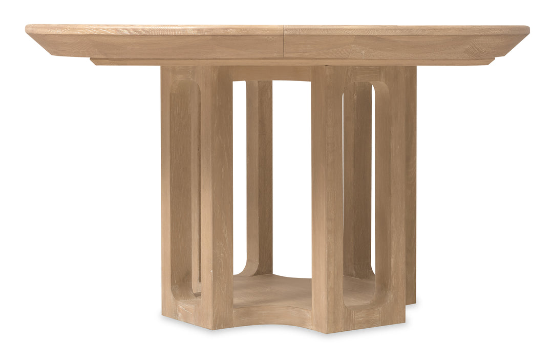 American Home Furniture Hooker Furniture Banyon Bay Round Dining Table with One 18-inch Leaf