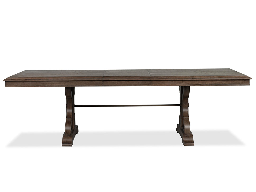 Jubilee Brown Extendable Trestle Dining Table - D6524-21