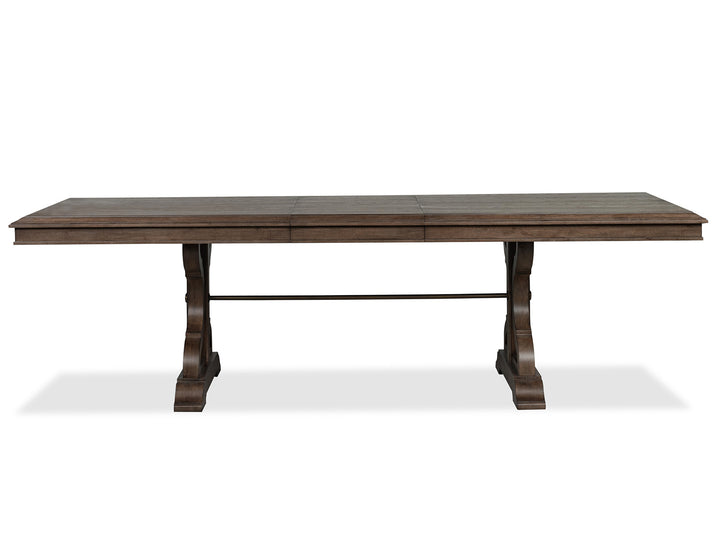 Jubilee Brown Extendable Trestle Dining Table - D6524-21