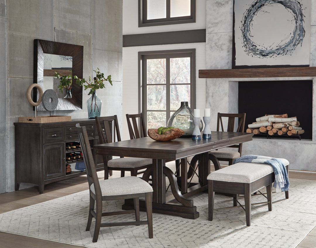 Westley Falls Graphite Upholstered Side Chair - Set of 2 - D4399-62