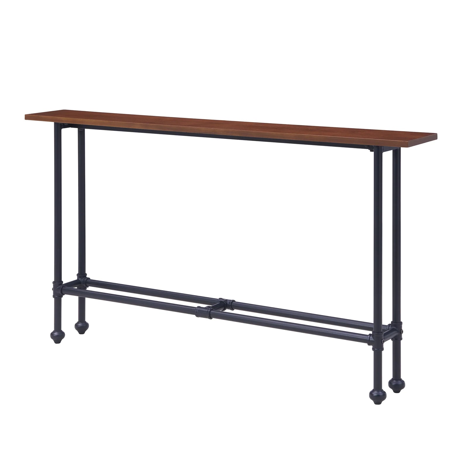 SEI Furniture Agnew Console Table - Black w/ Espresso CONSOLE TABLES