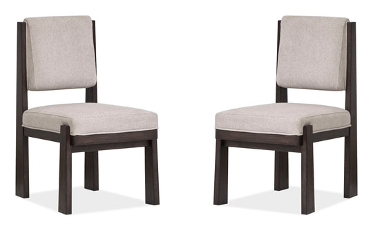 Tauren Coffee Bean Upholstered Side Chair - Set of 2 - D6434-63