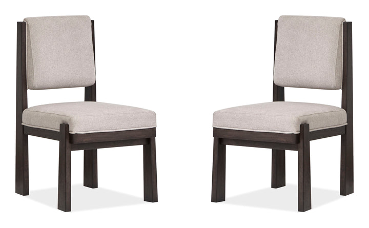 Tauren Coffee Bean Upholstered Side Chair - Set of 2 - D6434-63