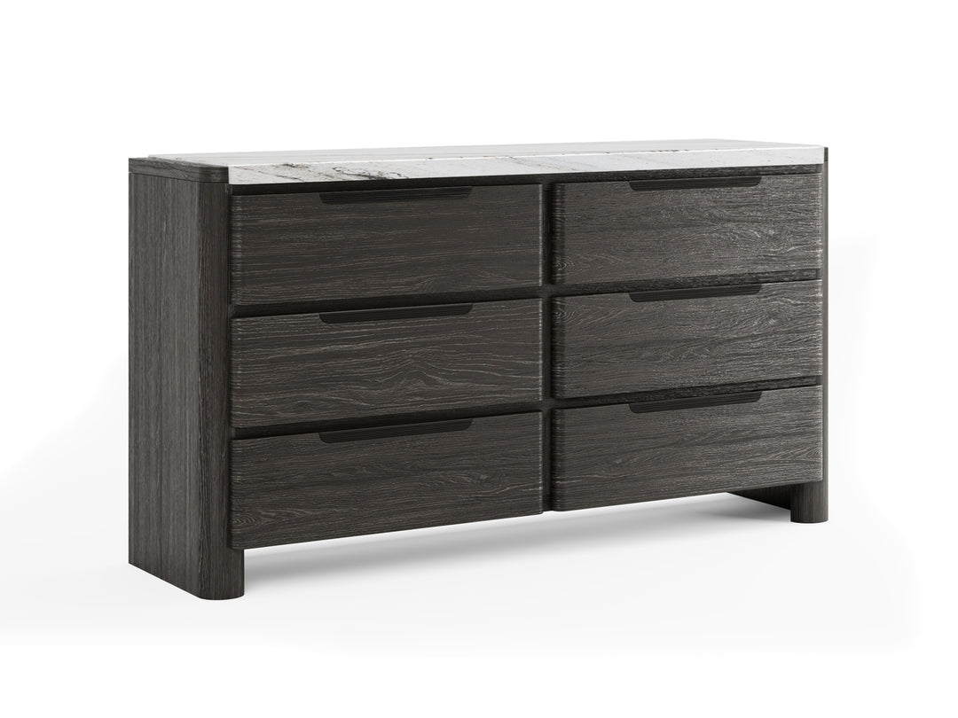 Keaton Black Double Drawer Dresser - B6614-22