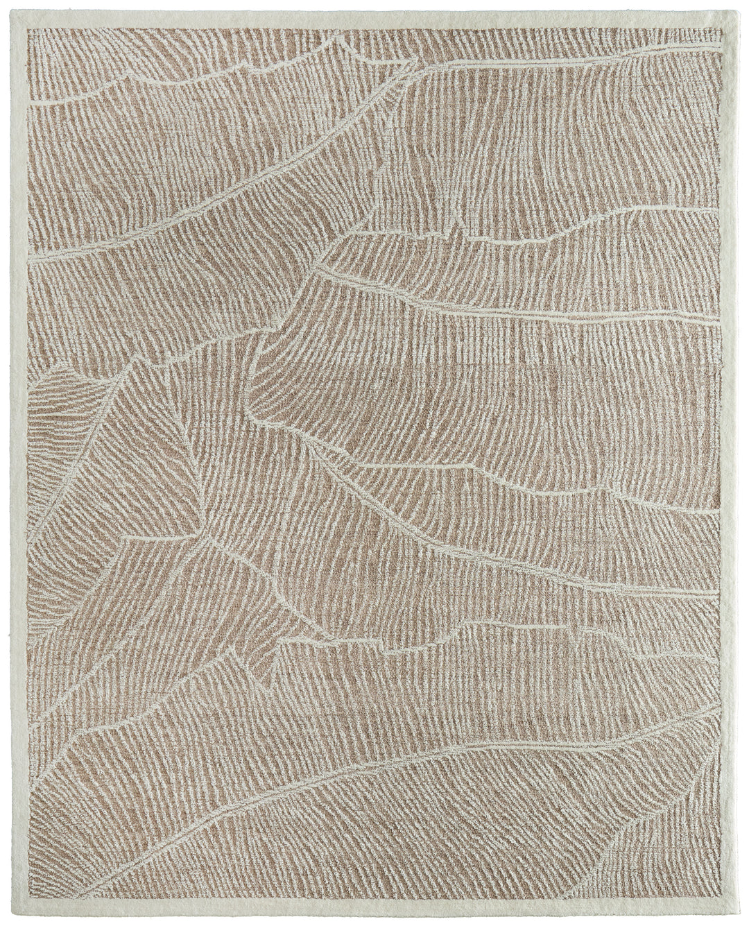 Rectangle/5' x 8'/Taupe/Ivory