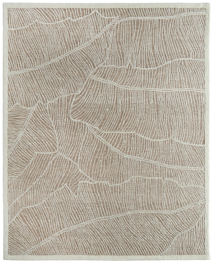 Rectangle/5' x 8'/Taupe/Ivory