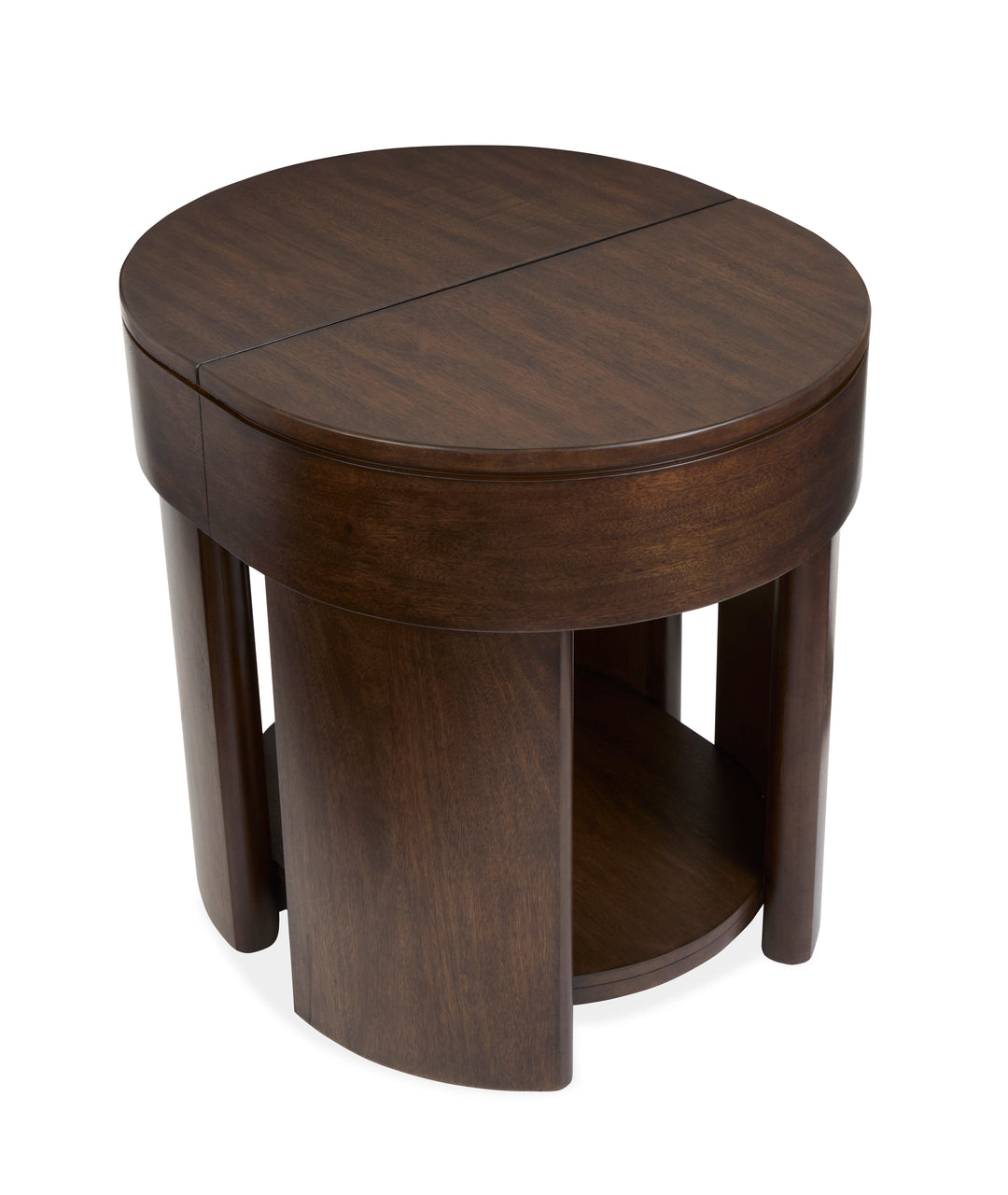 Holloway Toasted Almond Oval End Table - T6501-07