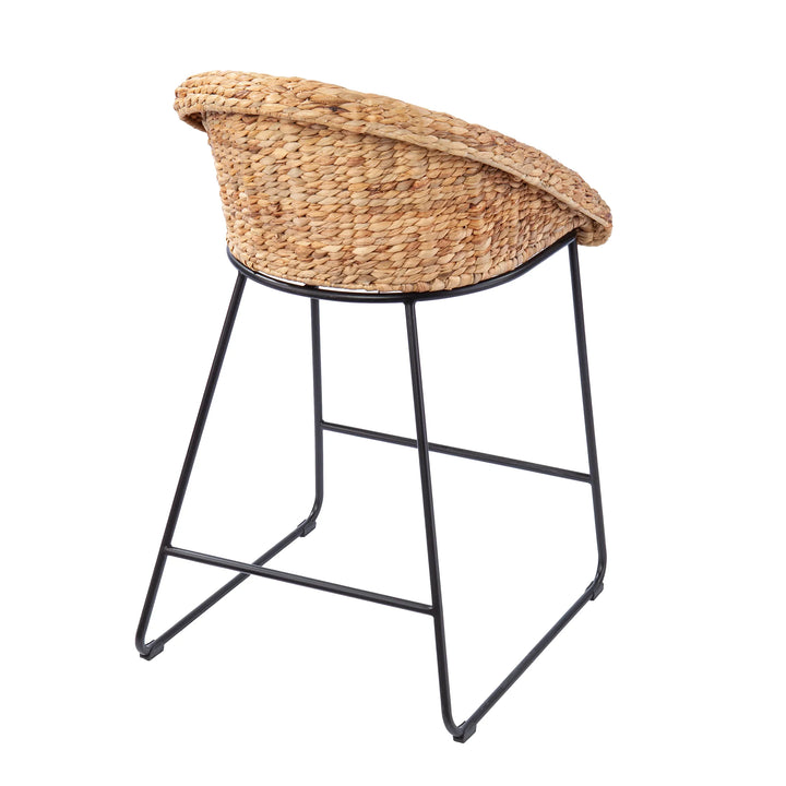 Landrine Water Hyacinth Counter Stools – 2pc Set - AmericanHomeFurniture