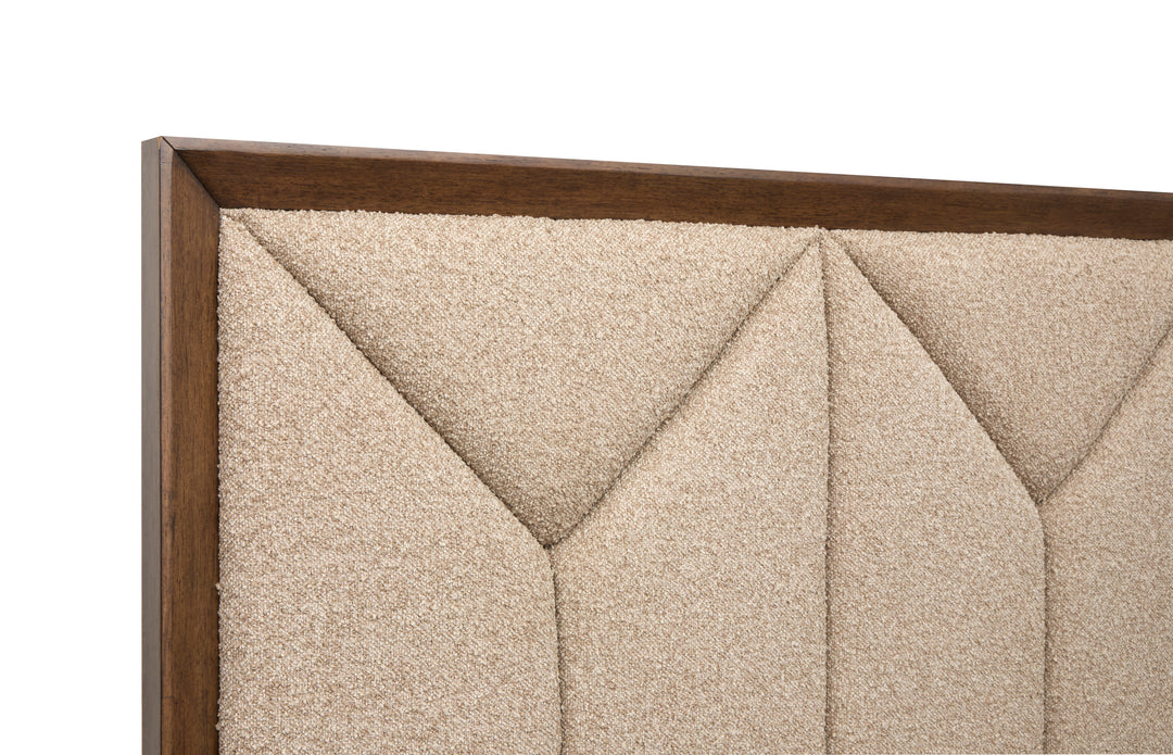 Callisto Bourbon Brown King Upholstered Panel Bed - B6396-65