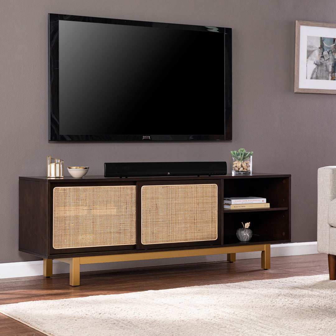 American Home Furniture | SEI Furniture - Carondale Sliding Door Media Stand