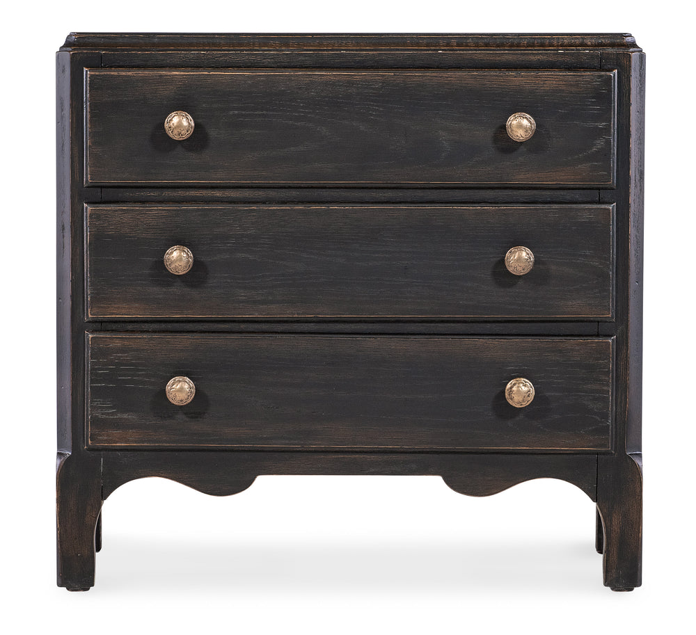 American Home Furniture | Hooker Furniture - Americana Three-Drawer Nightstand 1 - Molasses