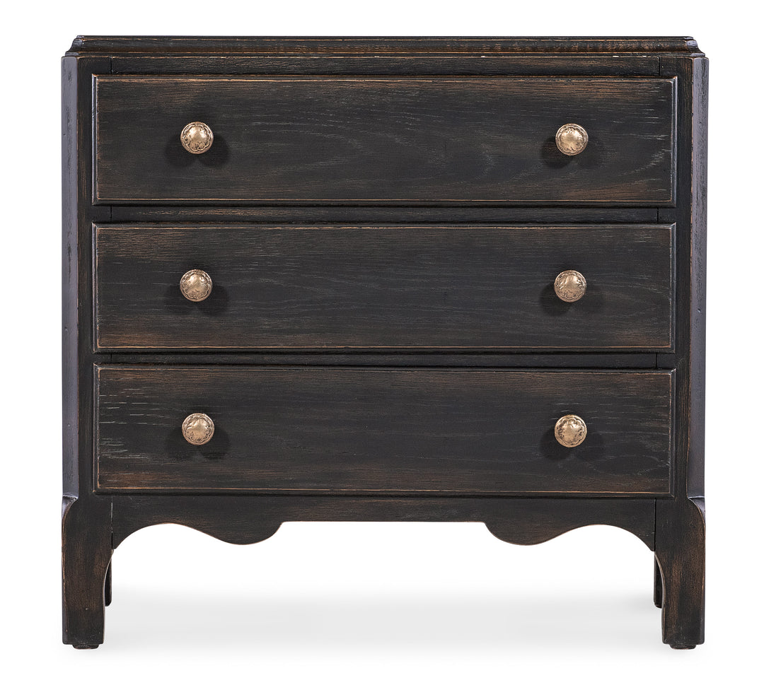 American Home Furniture | Hooker Furniture - Americana Three-Drawer Nightstand 1 - Molasses