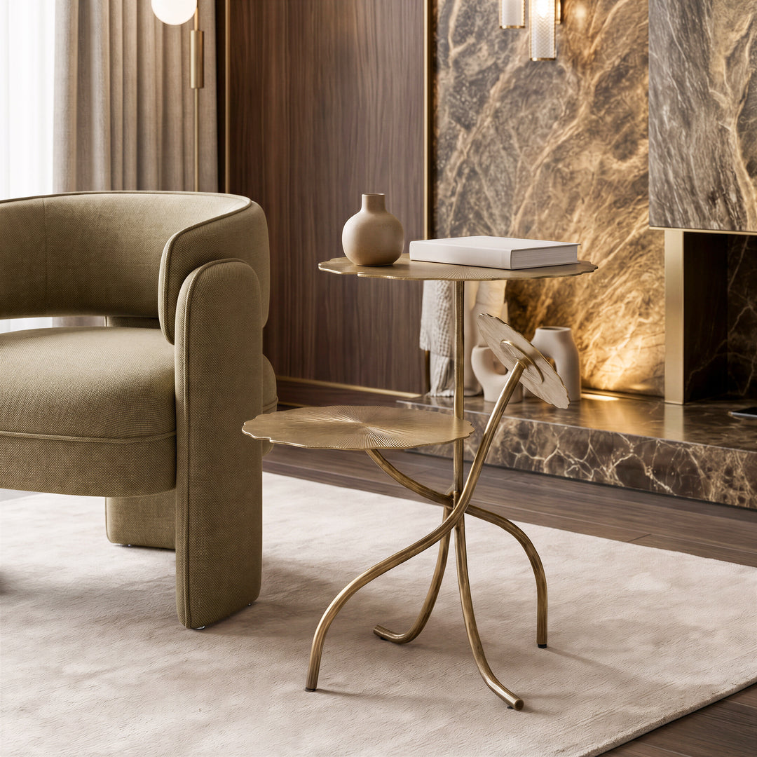Mavro Accent Table Brass - 110977