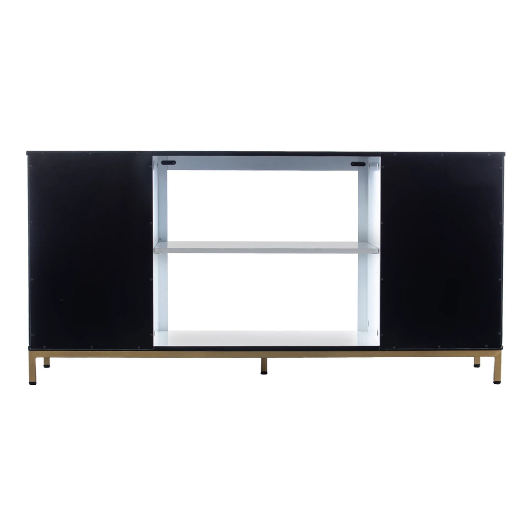 Daltaire Media Console w/ Storage - AmericanHomeFurniture