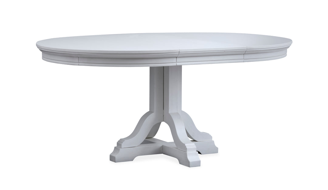 Charleston Harbor Gray Grey Extendable 48" Round Dining Table - D5611-22GY
